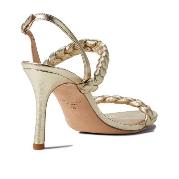 KATE SPADE NEW YORK Saffron Gold Heeled Sandals - Picture 2 of 11
